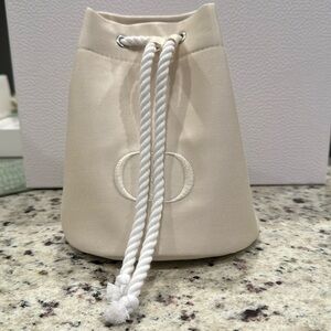New Christian Dior white mini bucket bag